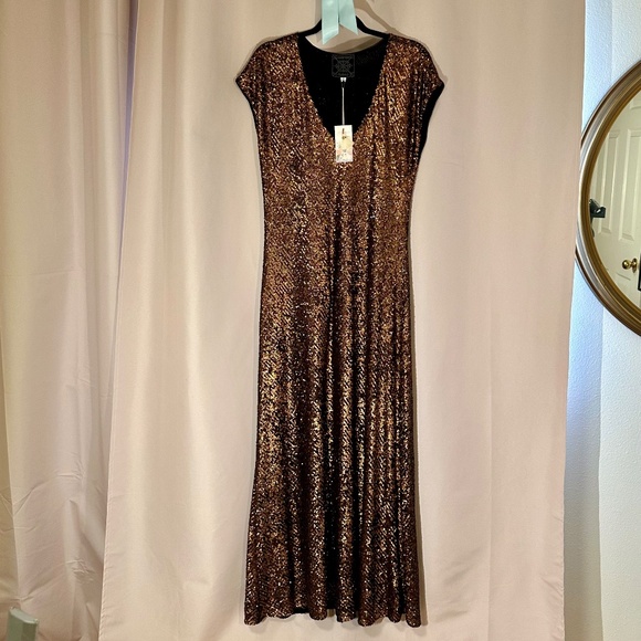 NEW! Johnny Was TOTO SEQUIN MAXI DRESS - Picture 3 of 10